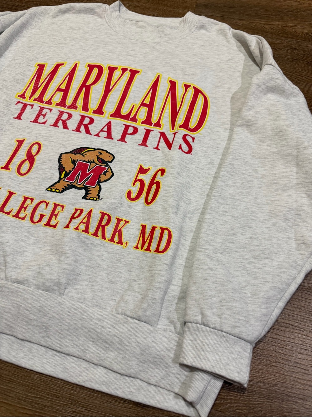 Gameday Couture Maryland Terrapins Oversized Fleece Sweatshirt Women’s Large - Picture 3 of 7